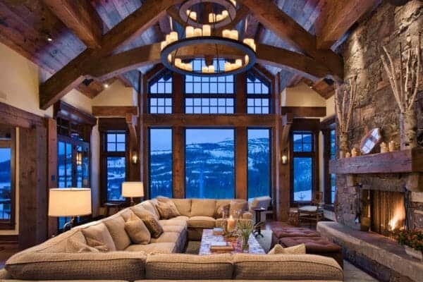 featured posts image for Gorgeous mountain rustic ski chalet nestled in Big Sky country