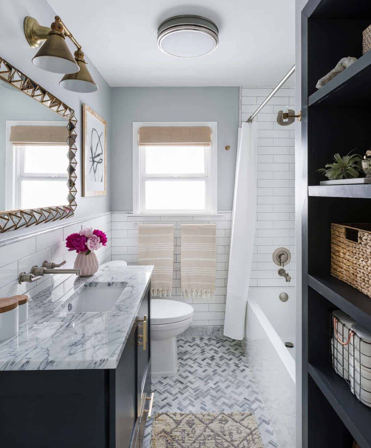 25+ Incredibly stylish black and white bathroom ideas to ...
