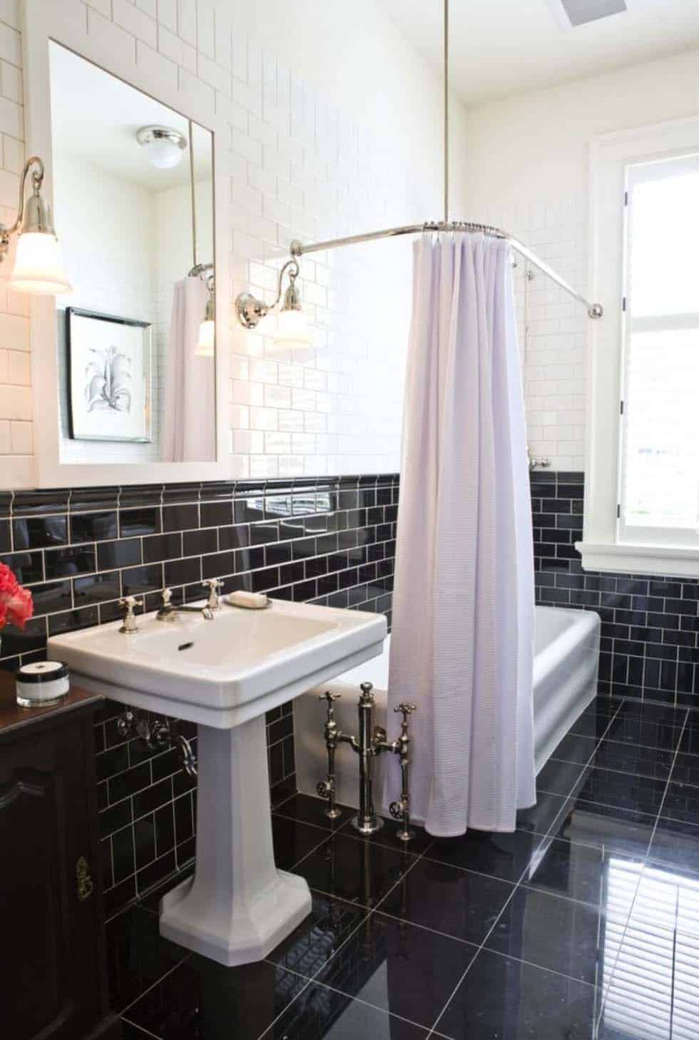 25+ Incredibly stylish black and white bathroom ideas to ...