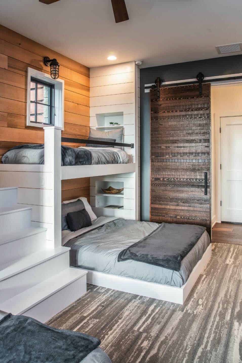 rustic-kids-bunk-bedroom