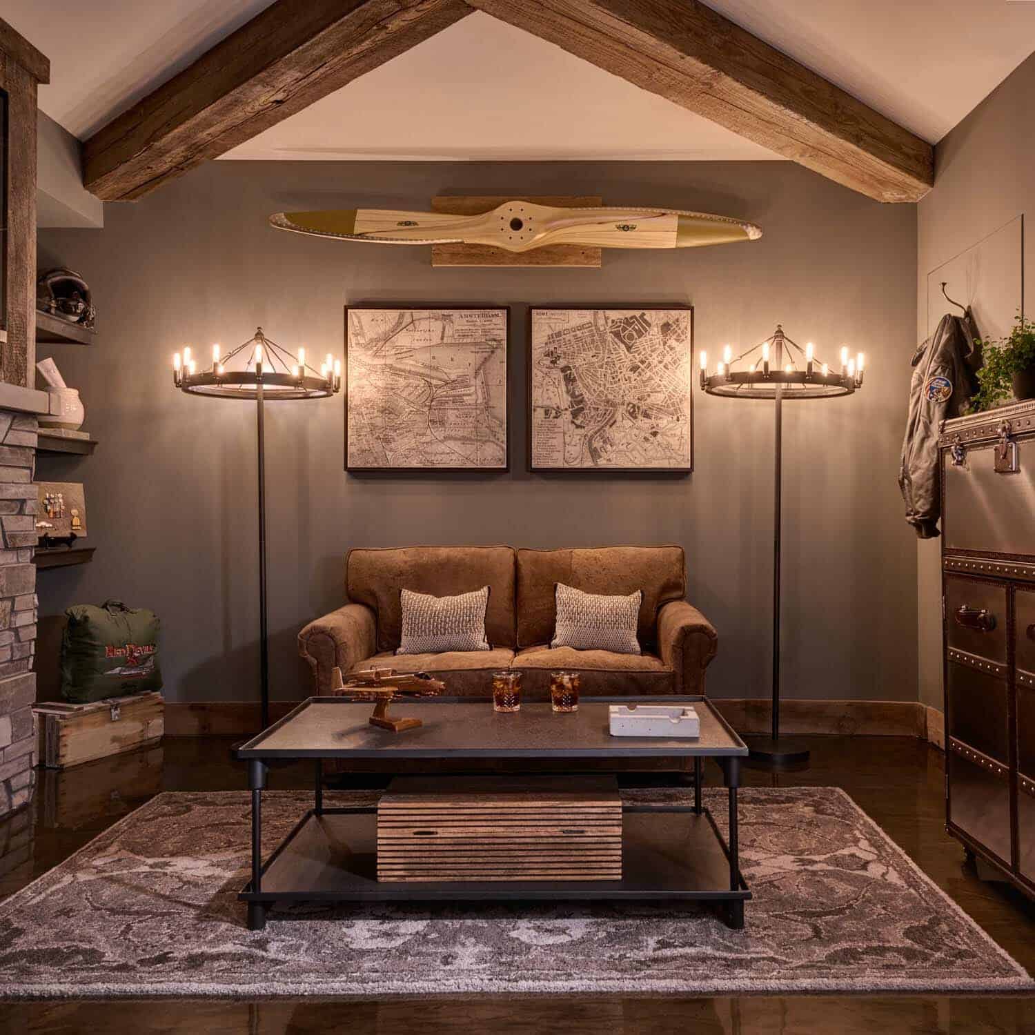 Restoration Hardware styled model home with