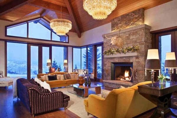 featured posts image for Striking mountain contemporary home in Aspen with opulent features