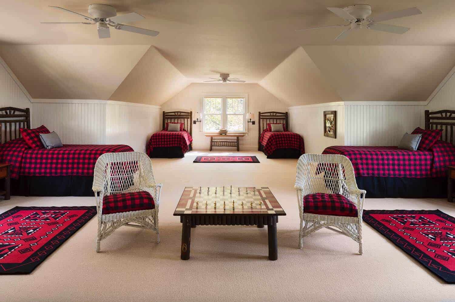 shingle-style-home-beach-style-bedroom