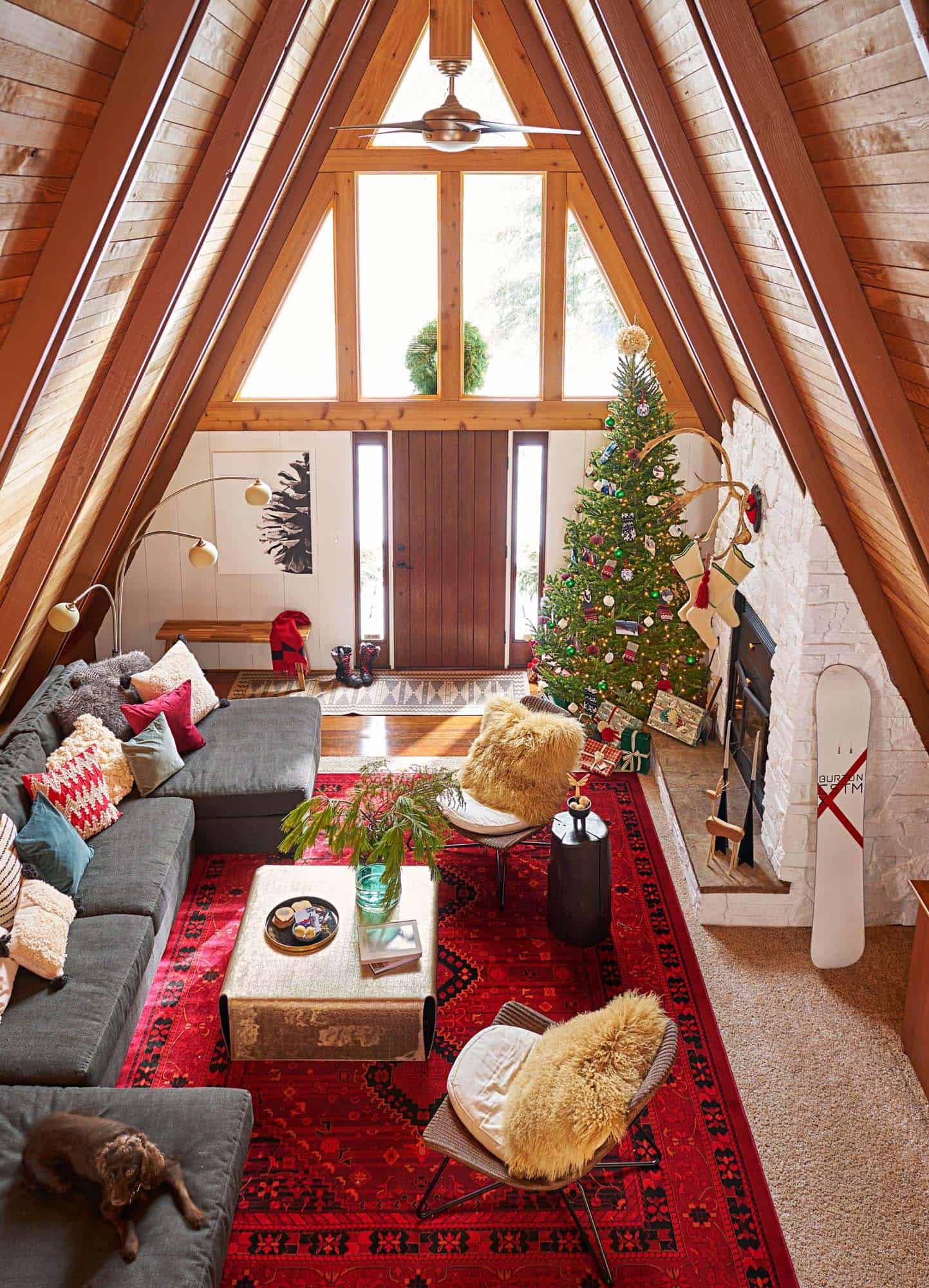 a-frame-cabin-ski-getaway-living-room