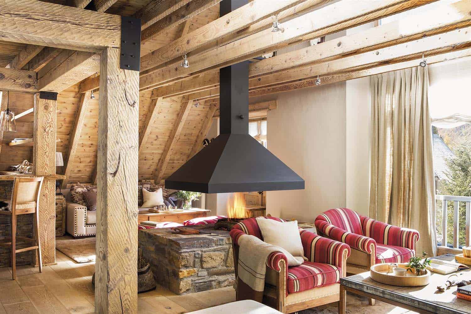 rustic-log-cabin-living-room