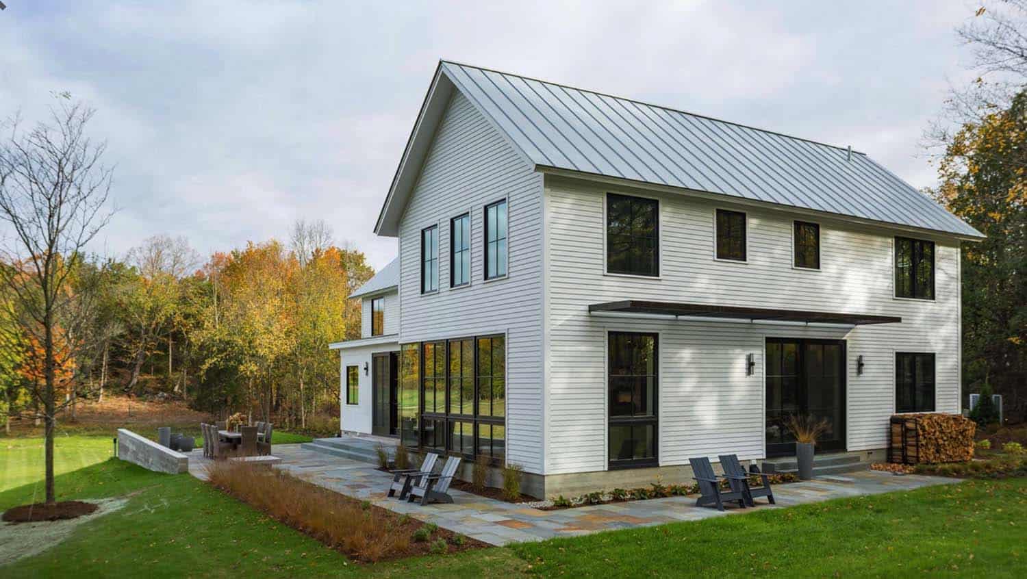 Modern farmhouse  captures stunning views of Lake Champlain 