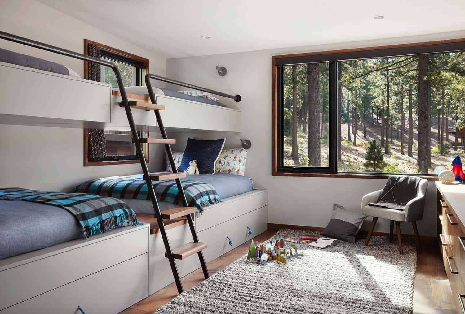 contemporary-kids-bunk-bedroom