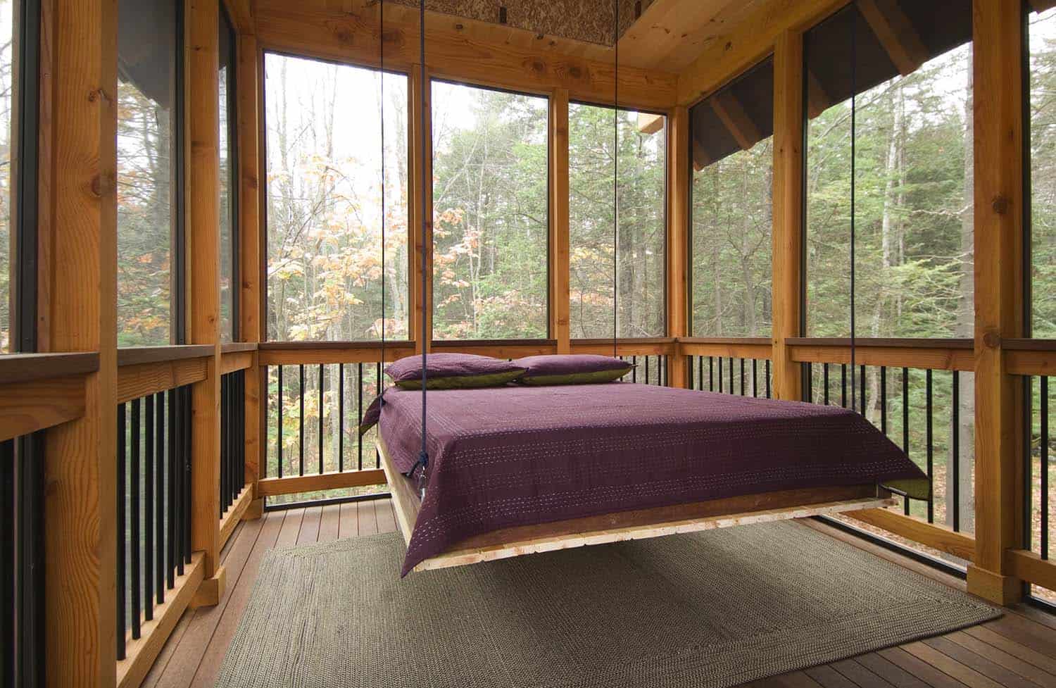 screened-in-porch-bed