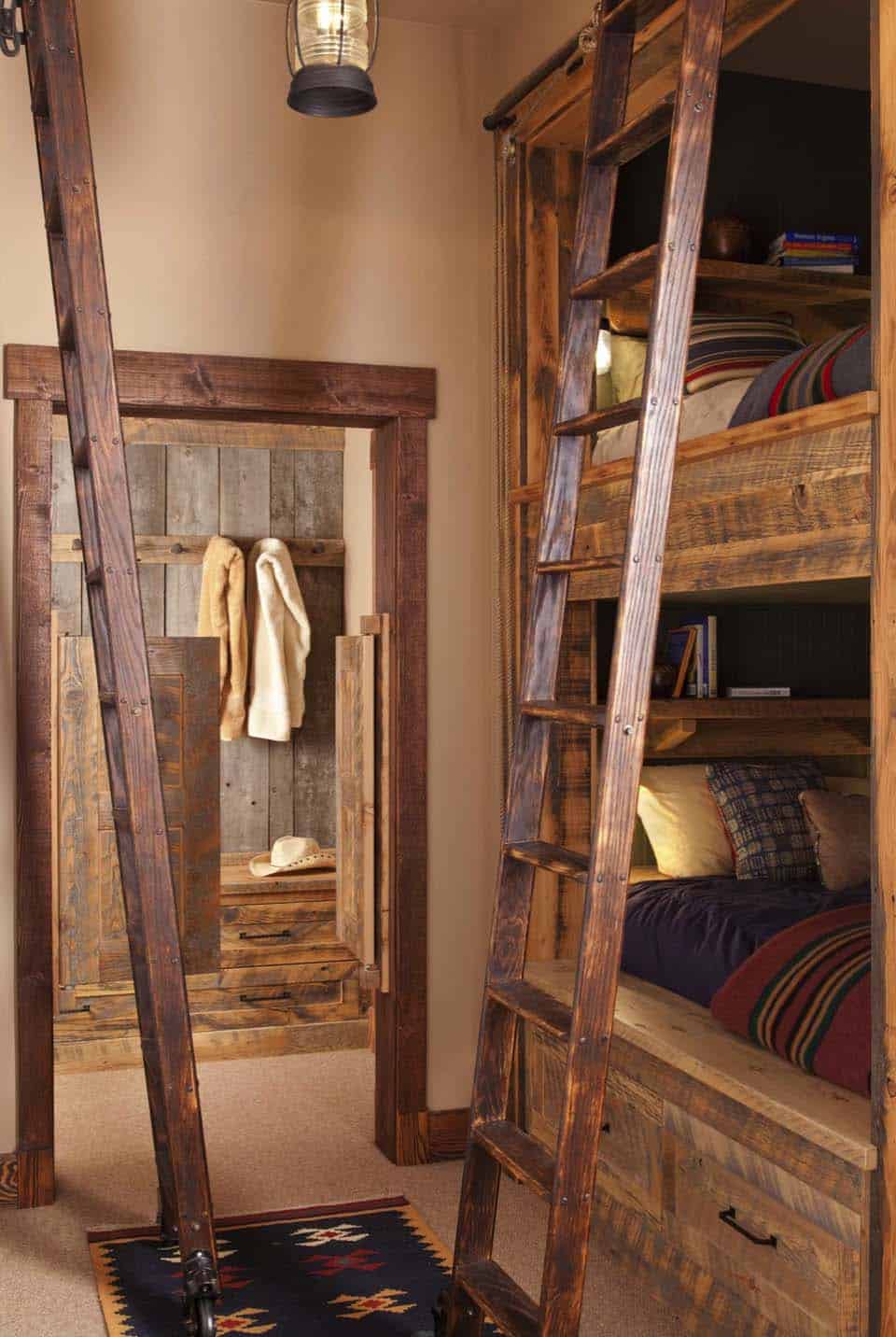 rustic-modern-kids-bunk-bedroom