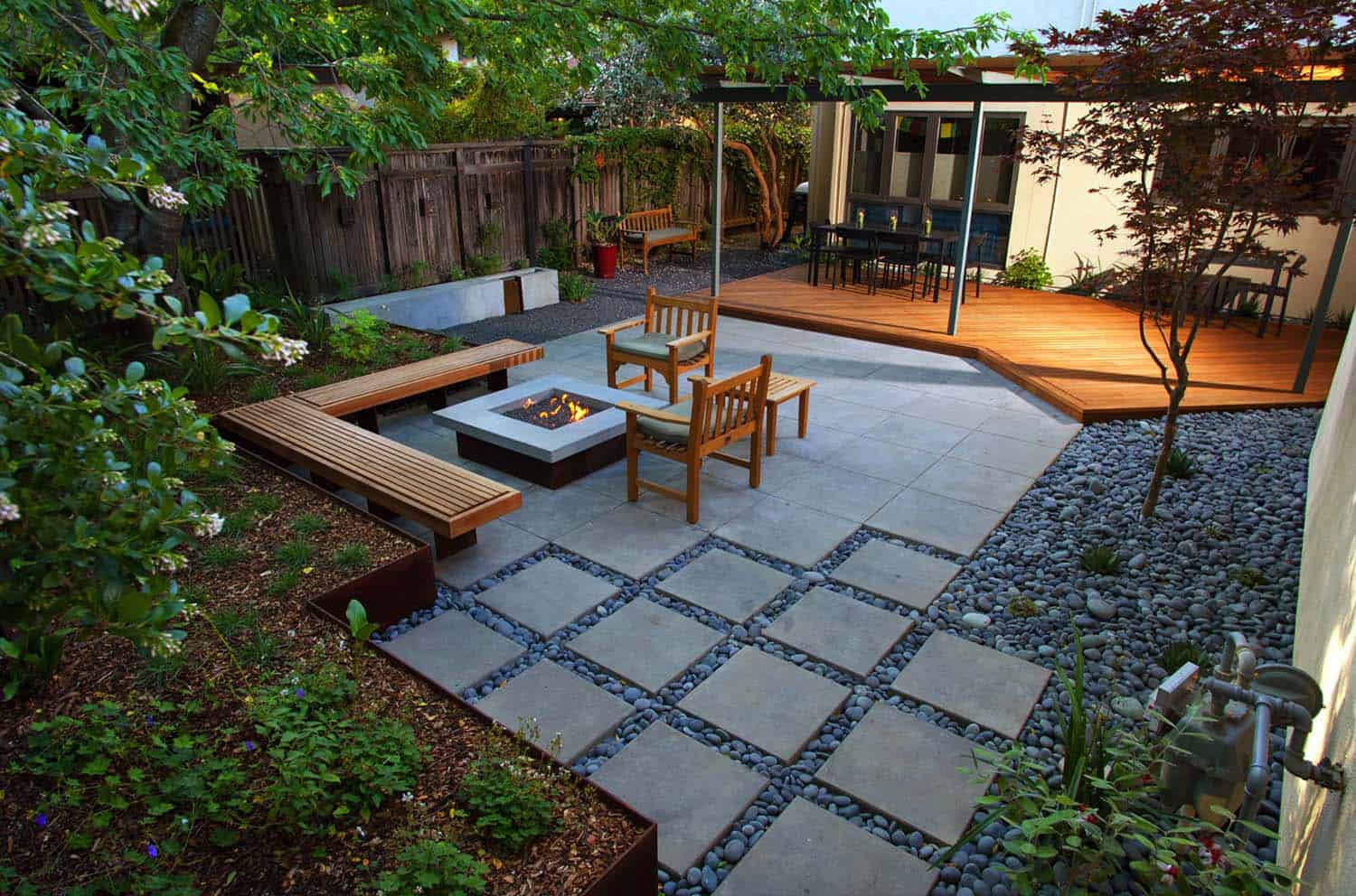 28 Inspiring Fire Pit Ideas To Create A, Square Fire Pit Ideas For Backyard