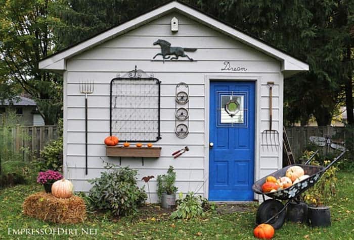 30 Absolutely Enchanting Garden Shed, Garden Sheds Decorating Ideas