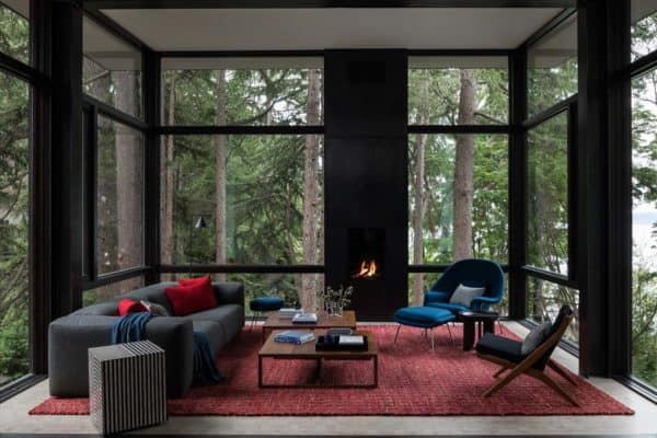 featured posts image for Modern tree house floats above its woodsy setting on the Puget Sound