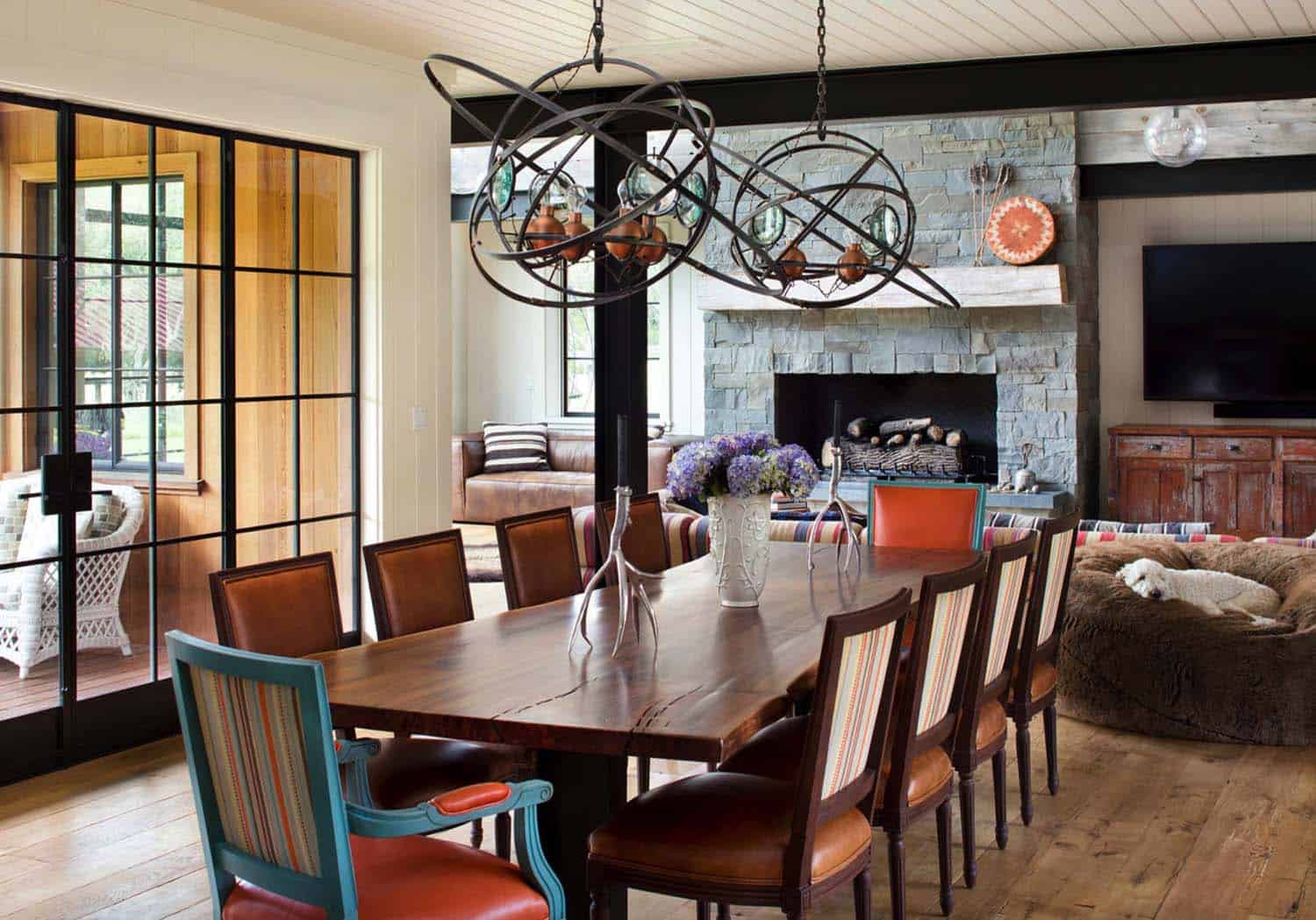 rustic-contemporary-dining-room