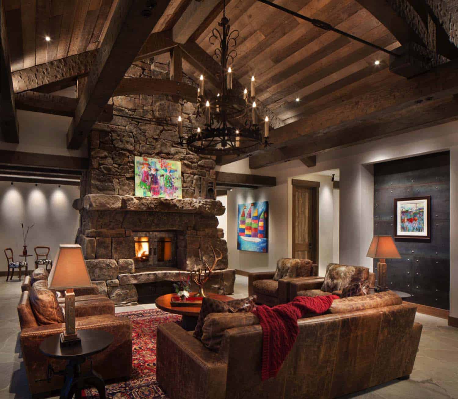 rustic-lake-house-living-room-fireplace