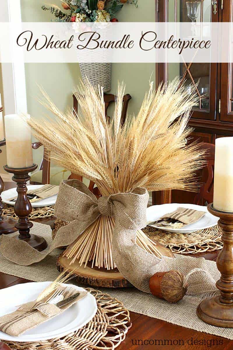 gorgeous-thanksgiving-centerpiece-idea-wheat