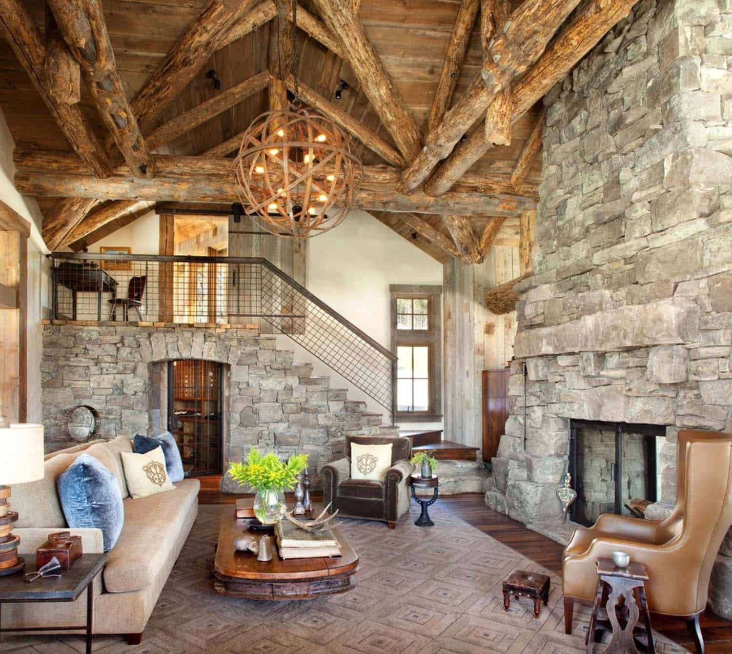 Ski Lodge Hideaway In Montana Boasts Gorgeous Mix Of Rustic And