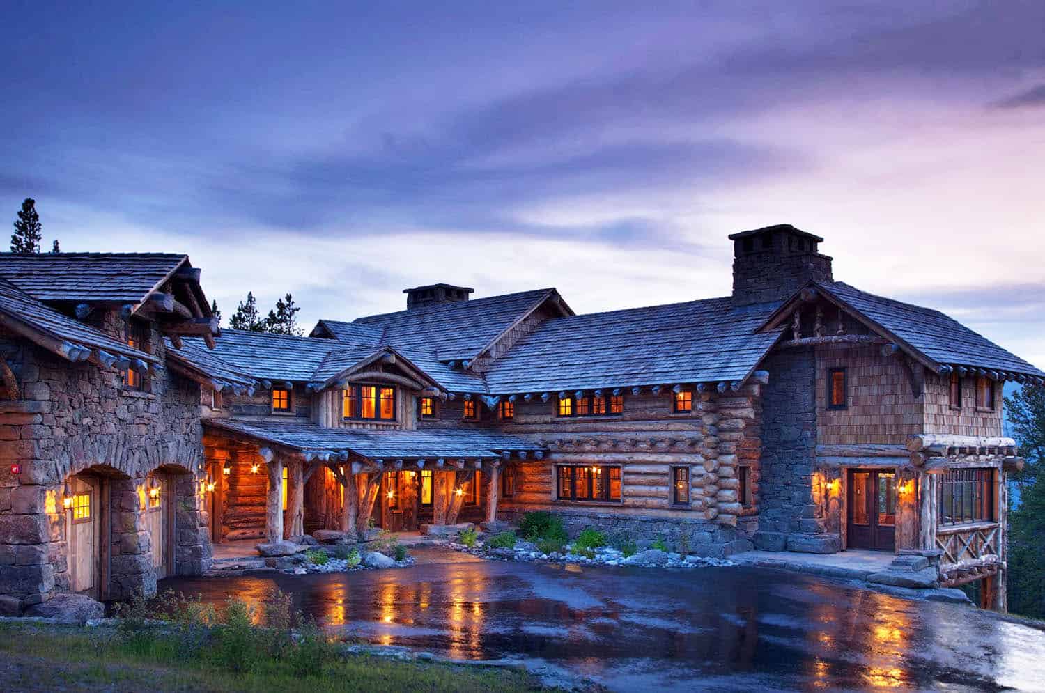 Mountain chic cabin exudes rustic-luxe style in Big Sky Country