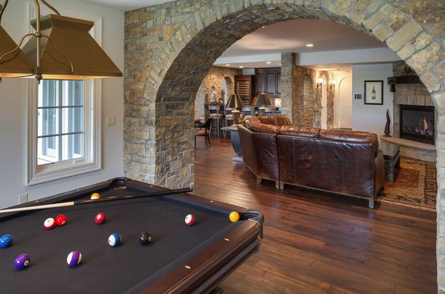 french-country-traditional-basement