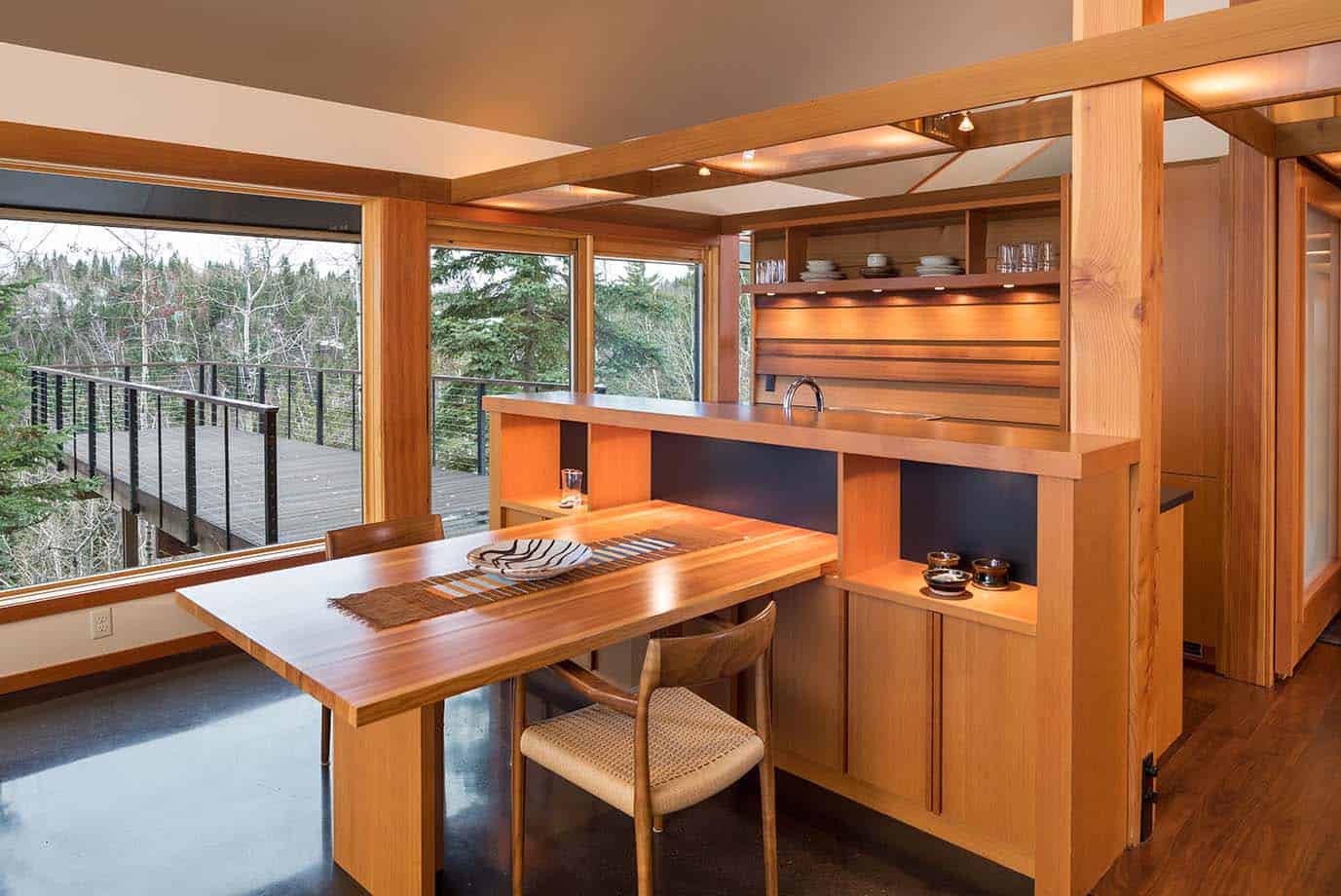 contemporary-cabin-kitchen