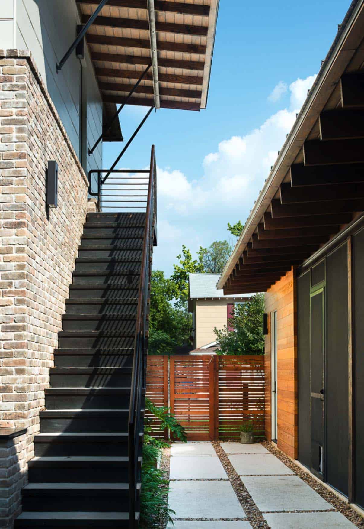 contemporary-rustic-home-exterior-staircase