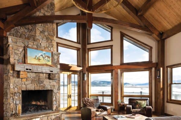 featured posts image for Delightful timber frame mountain cabin perched on a Colorado hillside