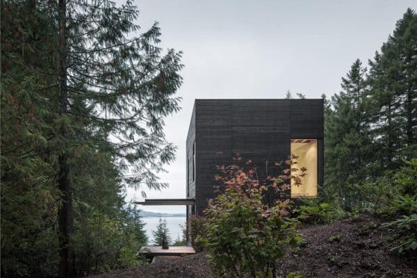 featured posts image for Compact cabin in a forest commands views over Hood Canal, Washington