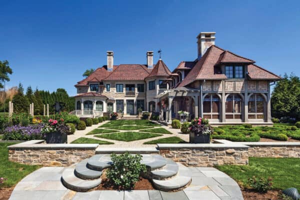 featured posts image for Gorgeous French provincial house nestled on Long Island Sound harbor