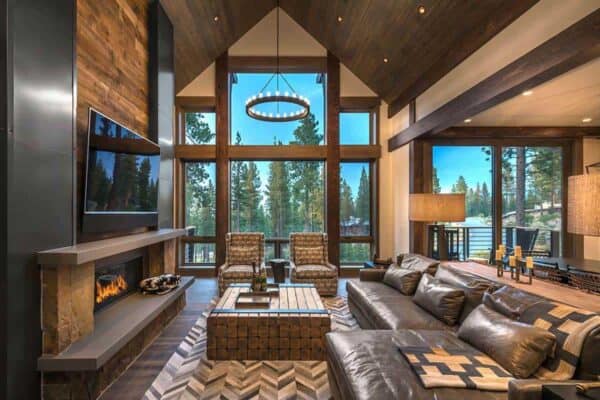 featured posts image for Luminous mountain style home frames breathtaking views of Martis Valley