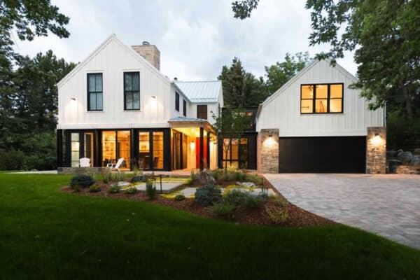 featured posts image for An impressive Colorado modern farmhouse nestled on a woodsy property