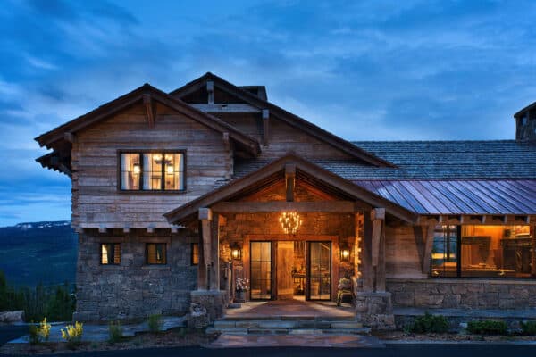featured posts image for Tour this gorgeous rustic home overlooking the Gallatin Mountain Range