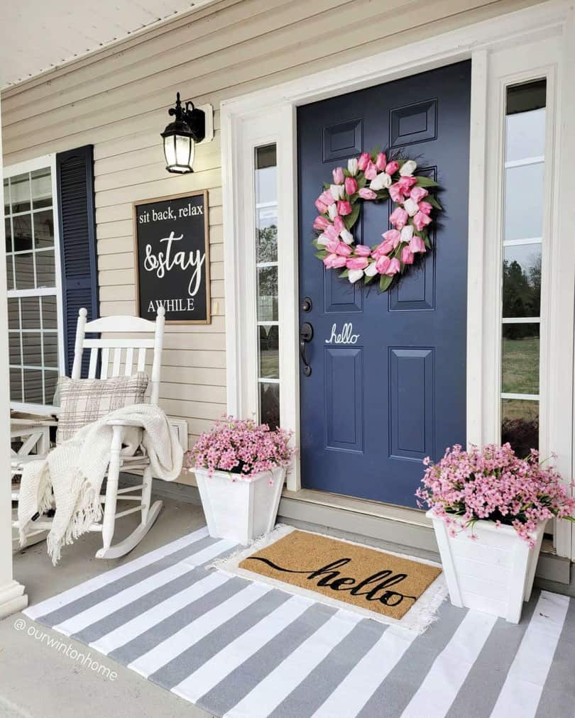 20 Super Creative Ideas To Bring Spring Vibes To Your Farmhouse Porch