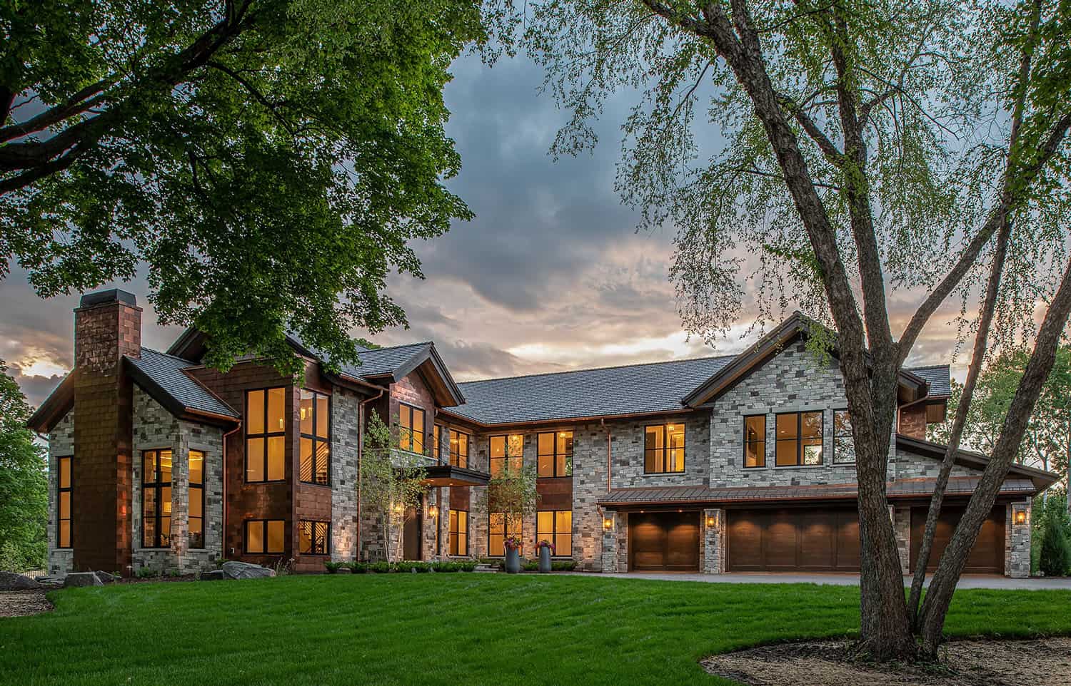 Astounding Mountain Inspired Home With Modern Rustic Details In Midwest