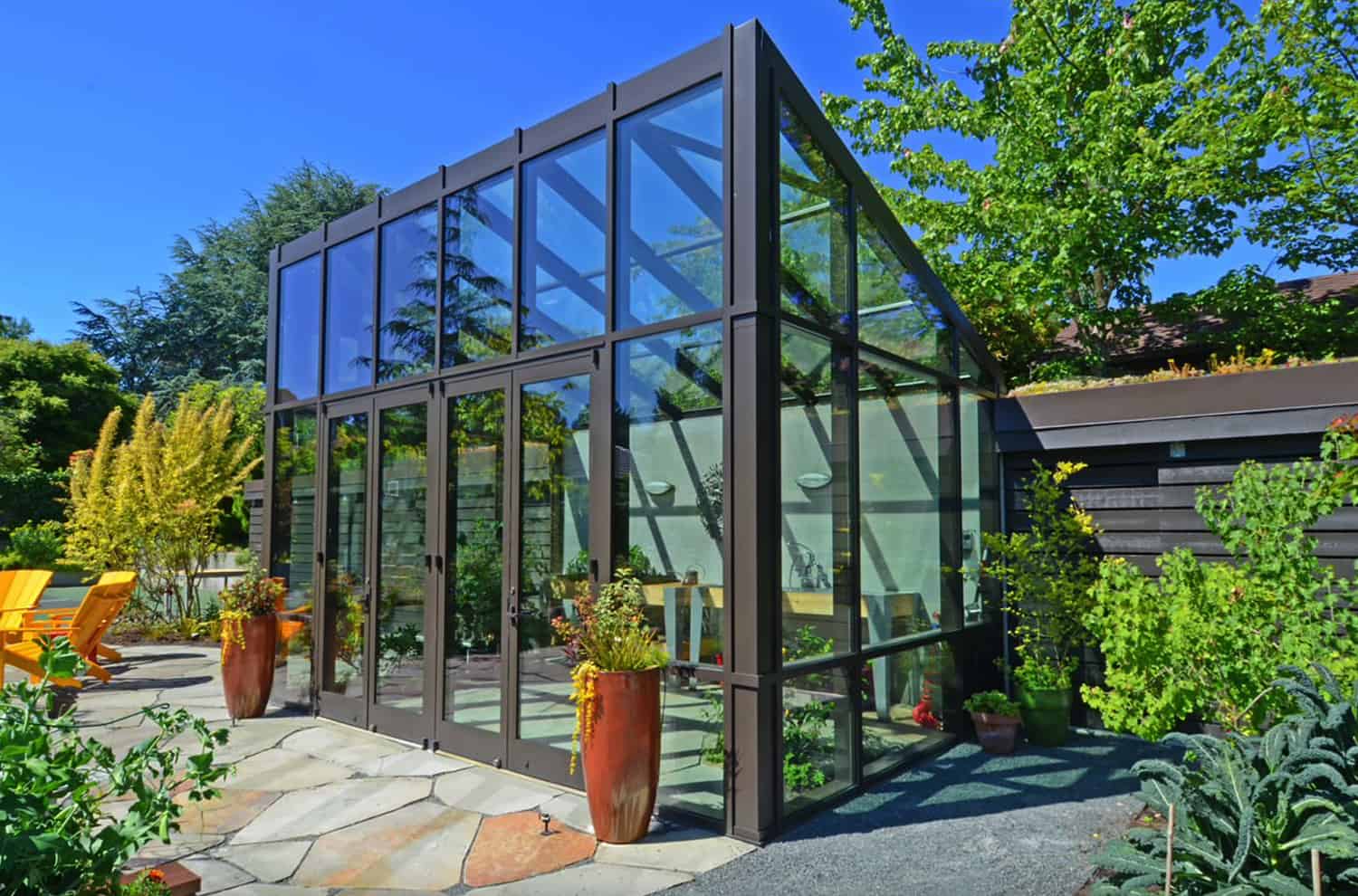 contemporary-greenhouse-shed