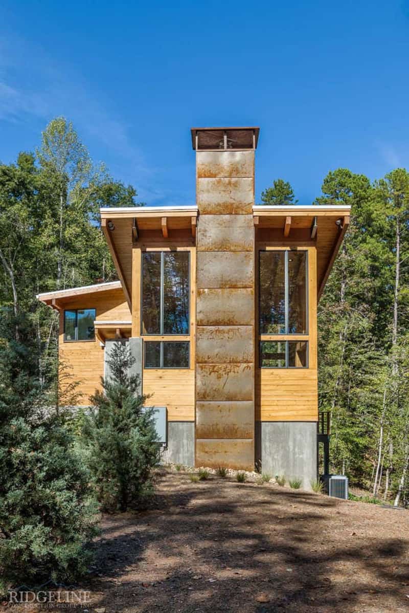 midcentury-modern-lake-house-exterior