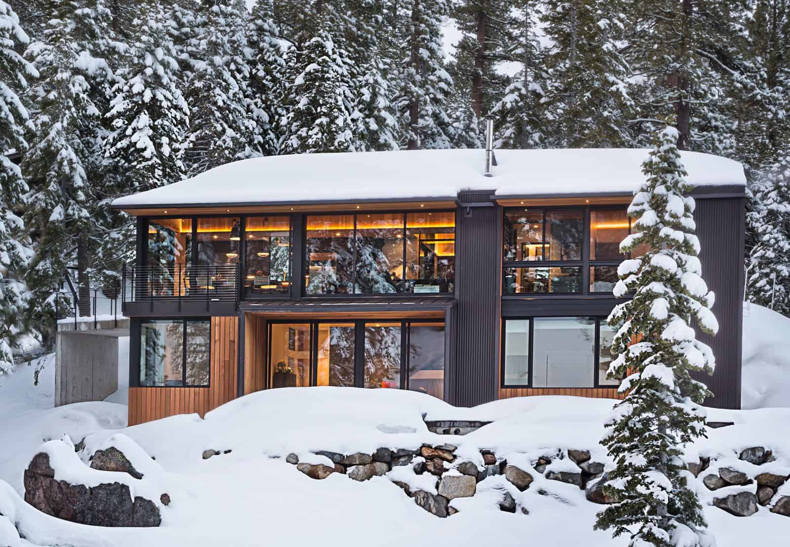 ski-cabin-exterior-with-snow