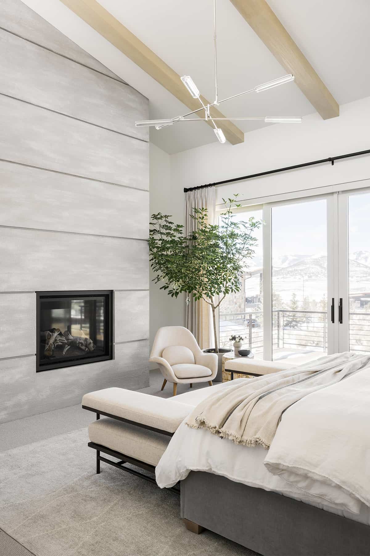 contemporary-bedroom-fireplace