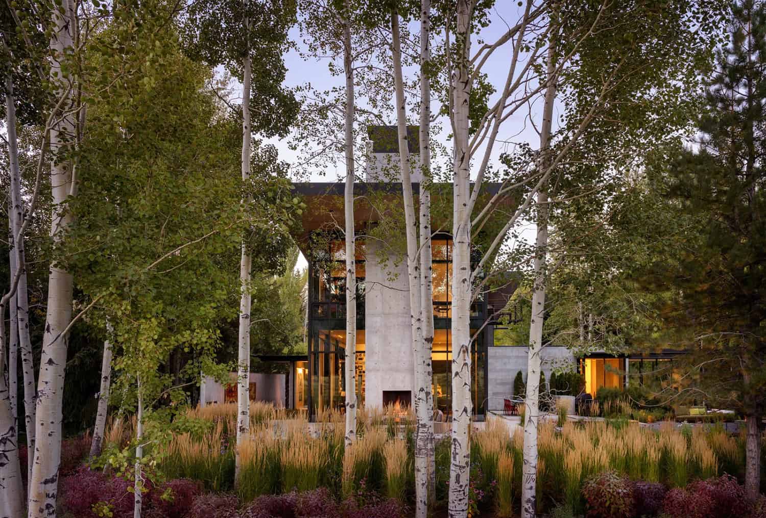 This California Wine Country house nests peacefully in the forest