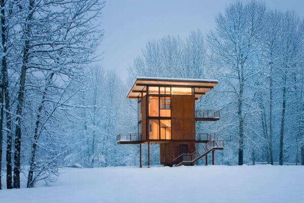 featured posts image for See this extraordinary steel clad cabin in the breathtaking Methow Valley