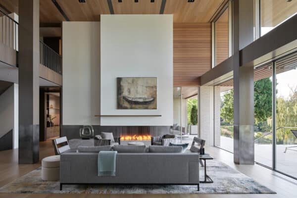 featured posts image for Contemporary yet inviting home frames striking views of Lake Washington