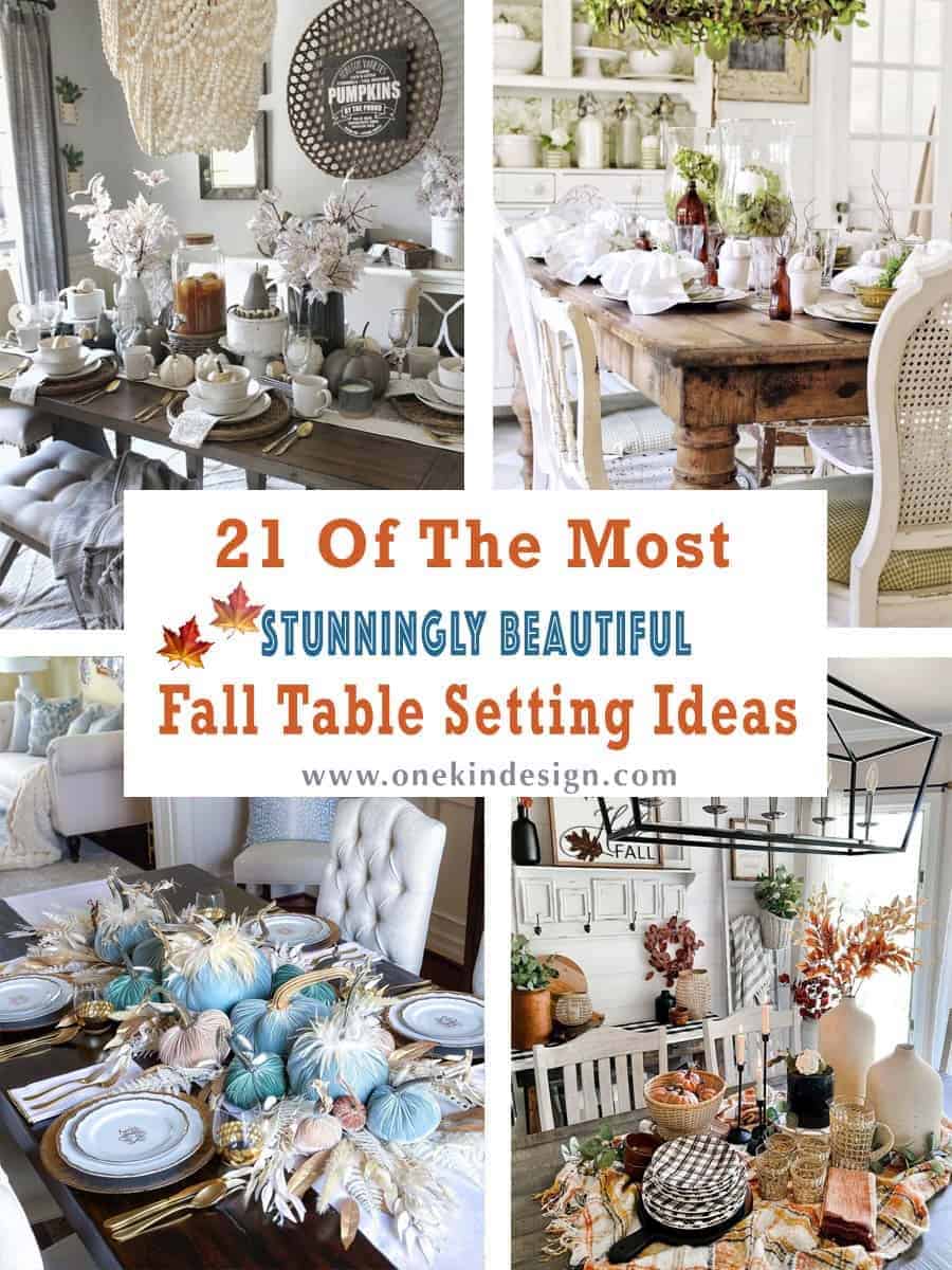beautiful fall table setting ideas