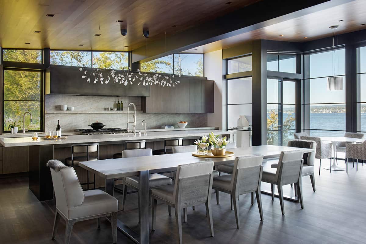 contemporary-kitchen-with-casual-dining-room