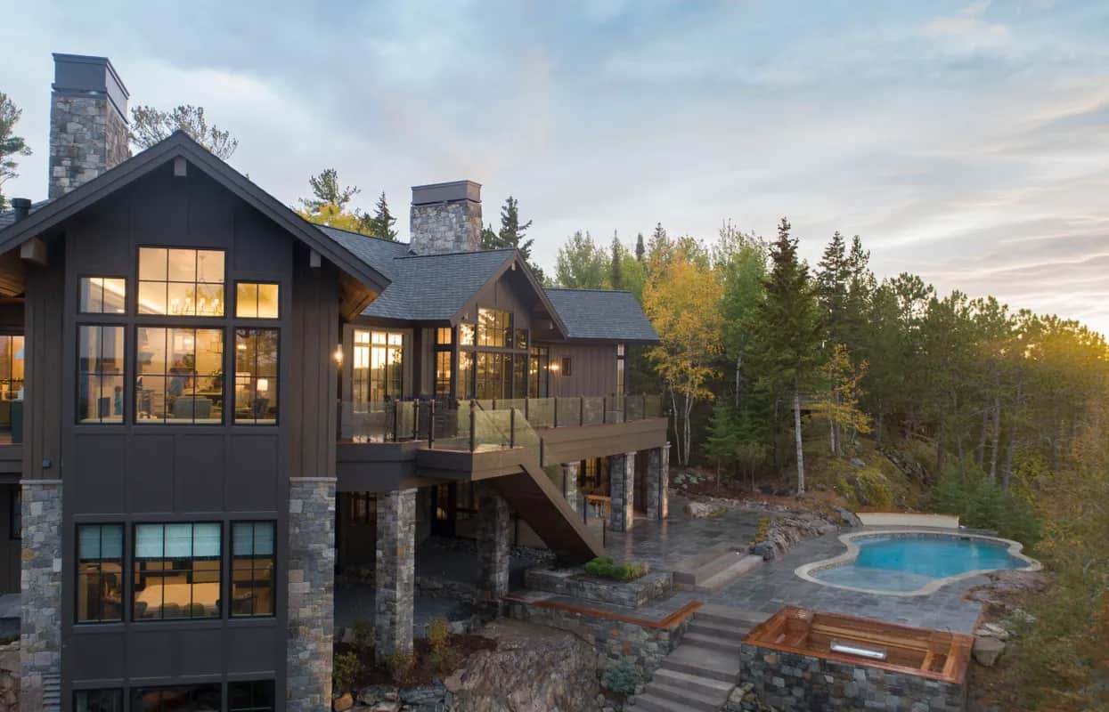 mountain-modern-style-home-exterior