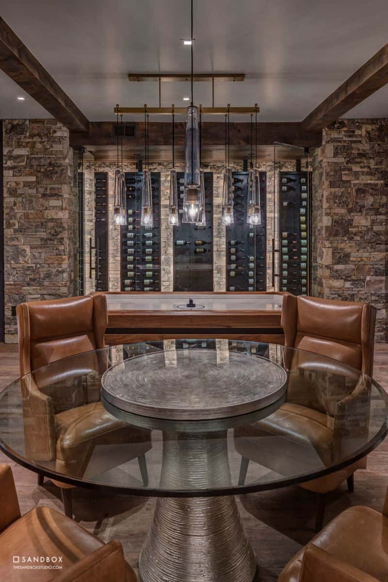 contemporary-basement-wine-cellar