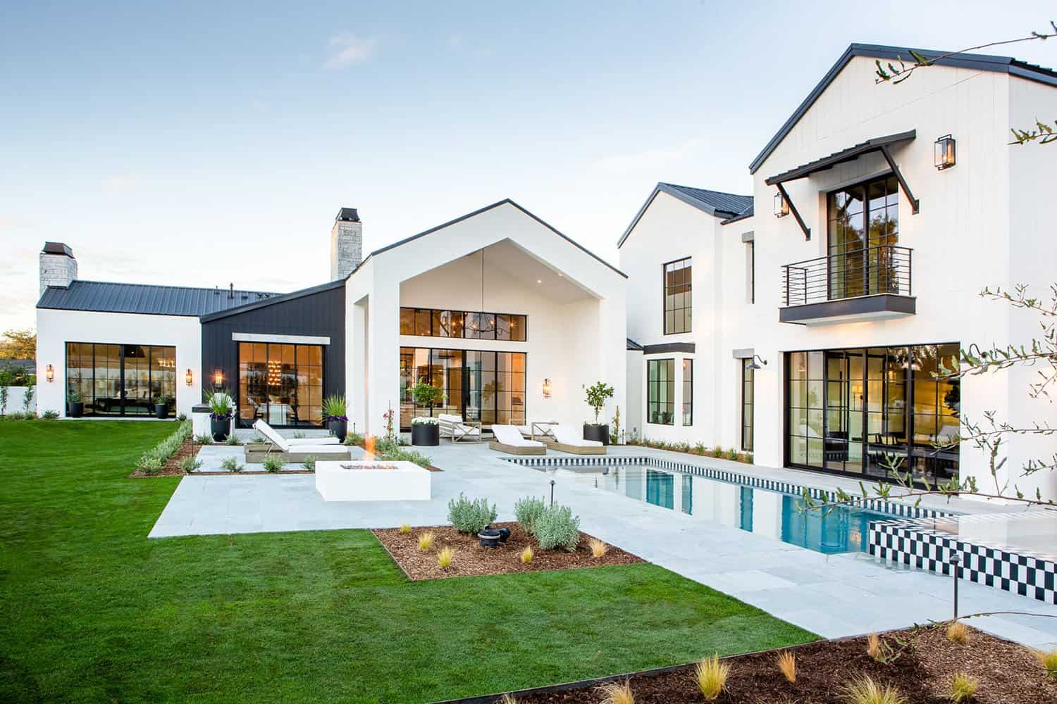 modern-farmhouse-exterior-with-a-swimming-pool
