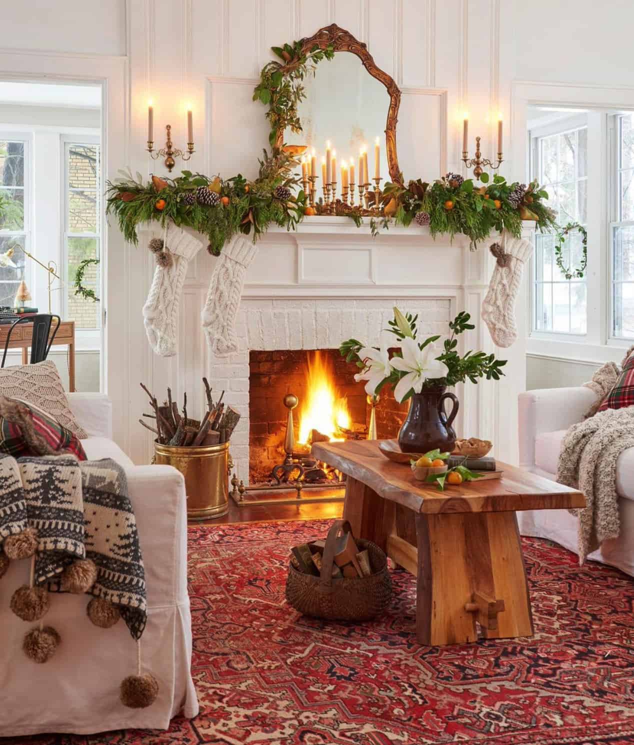 cozy-fireplace-mantel-with-holiday-decor
