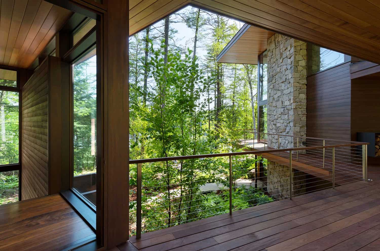 contemporary-lake-house-exterior-deck