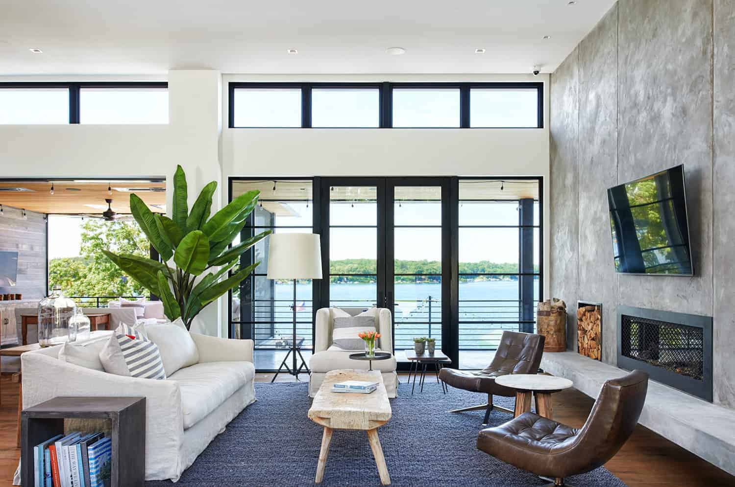 contemporary-lake-house-living-room