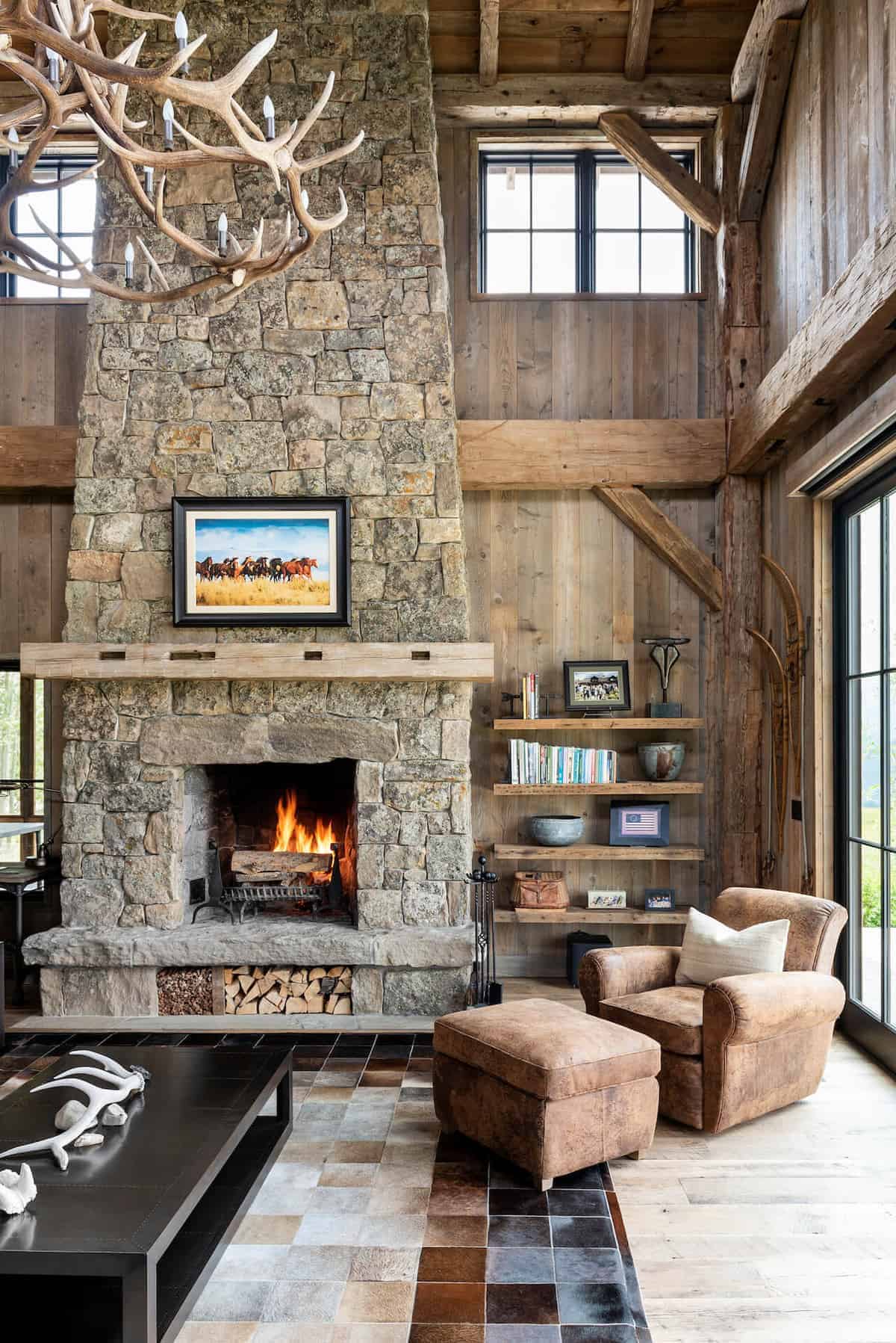dutch-barn-ranch-style-living-room-with-a-fireplace