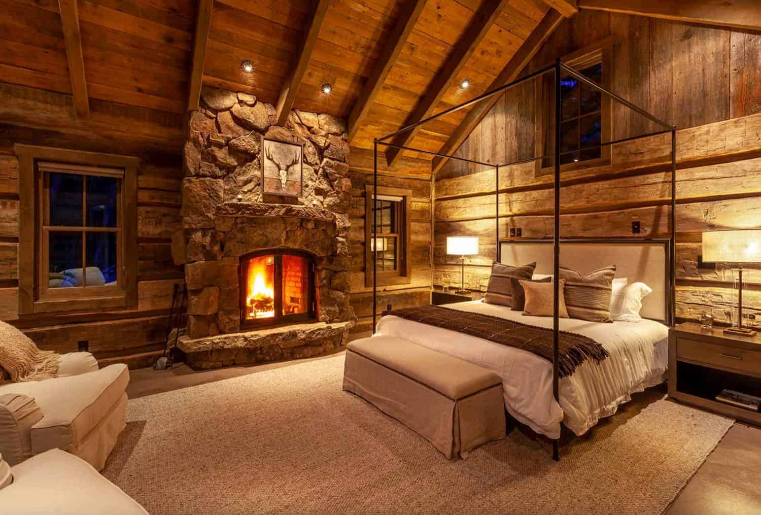 luxury-modern-mountain-cabin-bedroom
