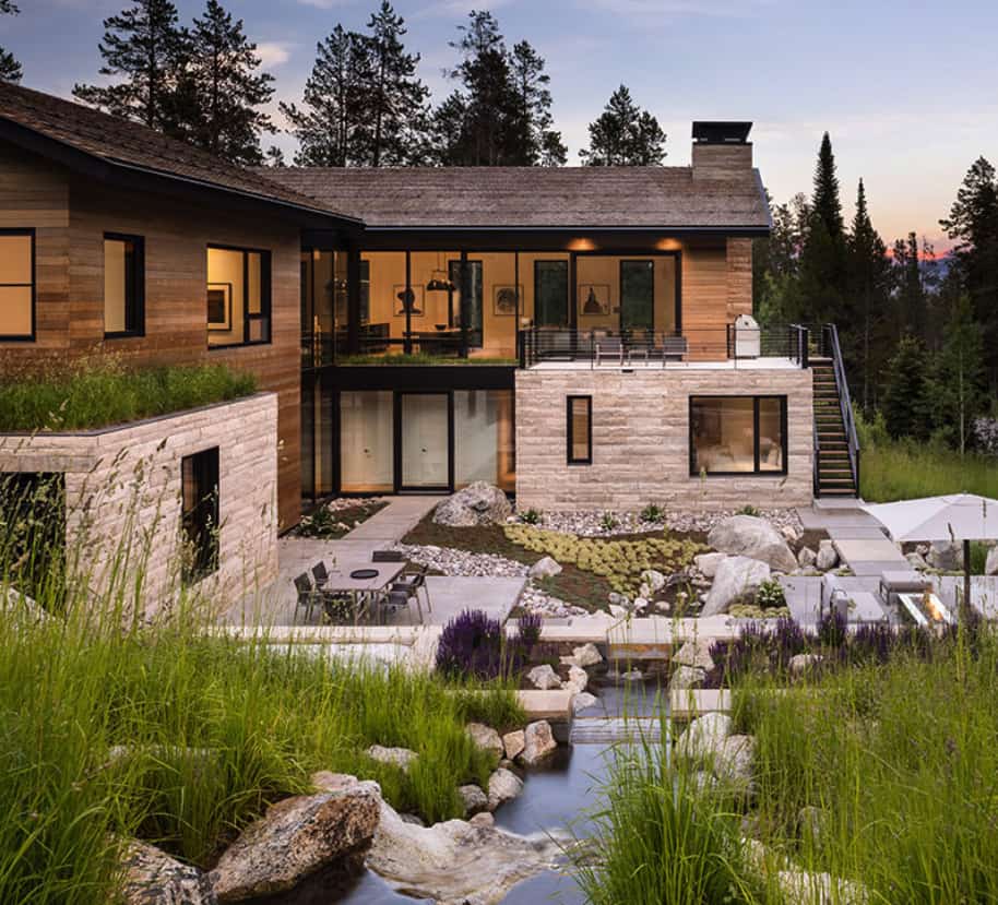 Tour this Wyoming mountain house that is inspired by Asian minimalism
